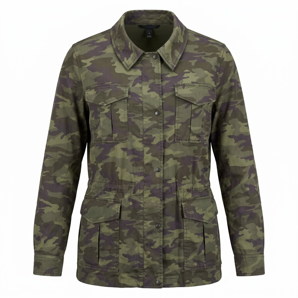 Lane Bryant Women Utility Camo Jacket Sz 18 Military Outdoorsy Hunting